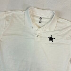 Dallas Cowboys Authentic Apparel White Polo Shirt Men's XL NFL